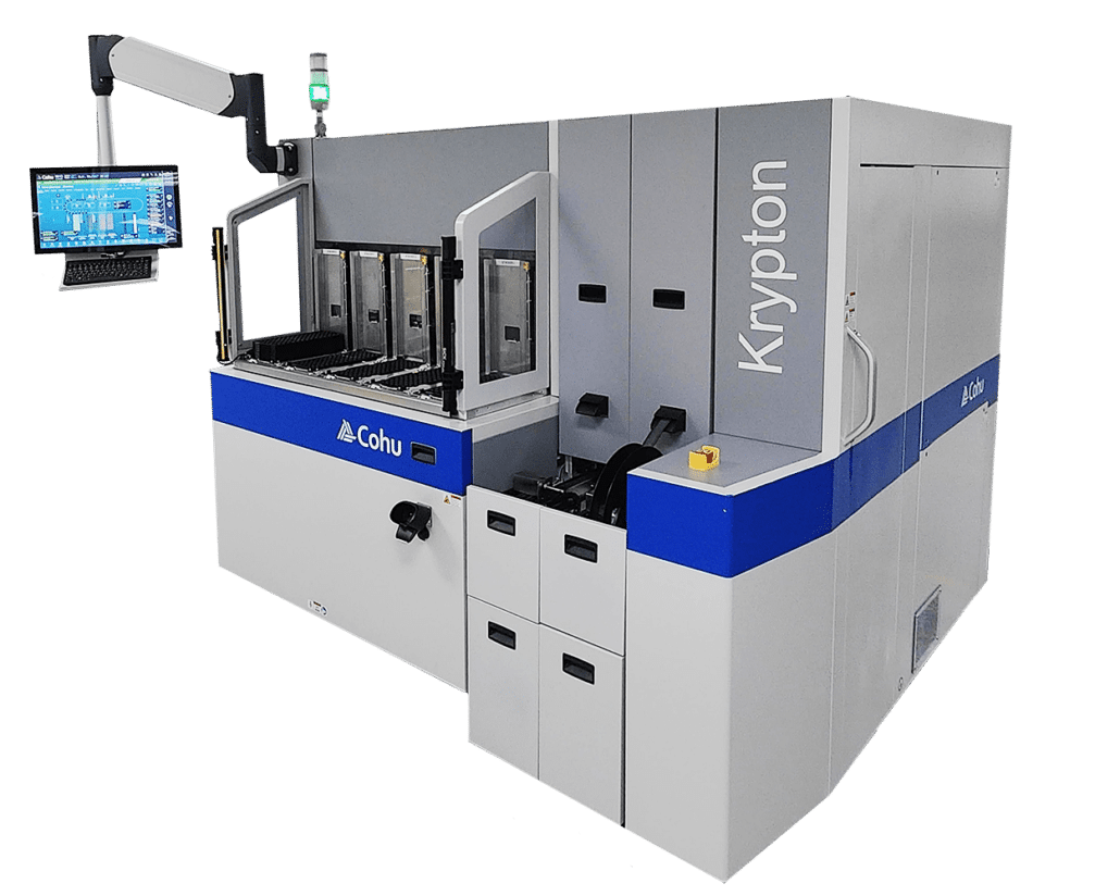 Cohu's Krypton package inspection platform for large semiconductor packages.